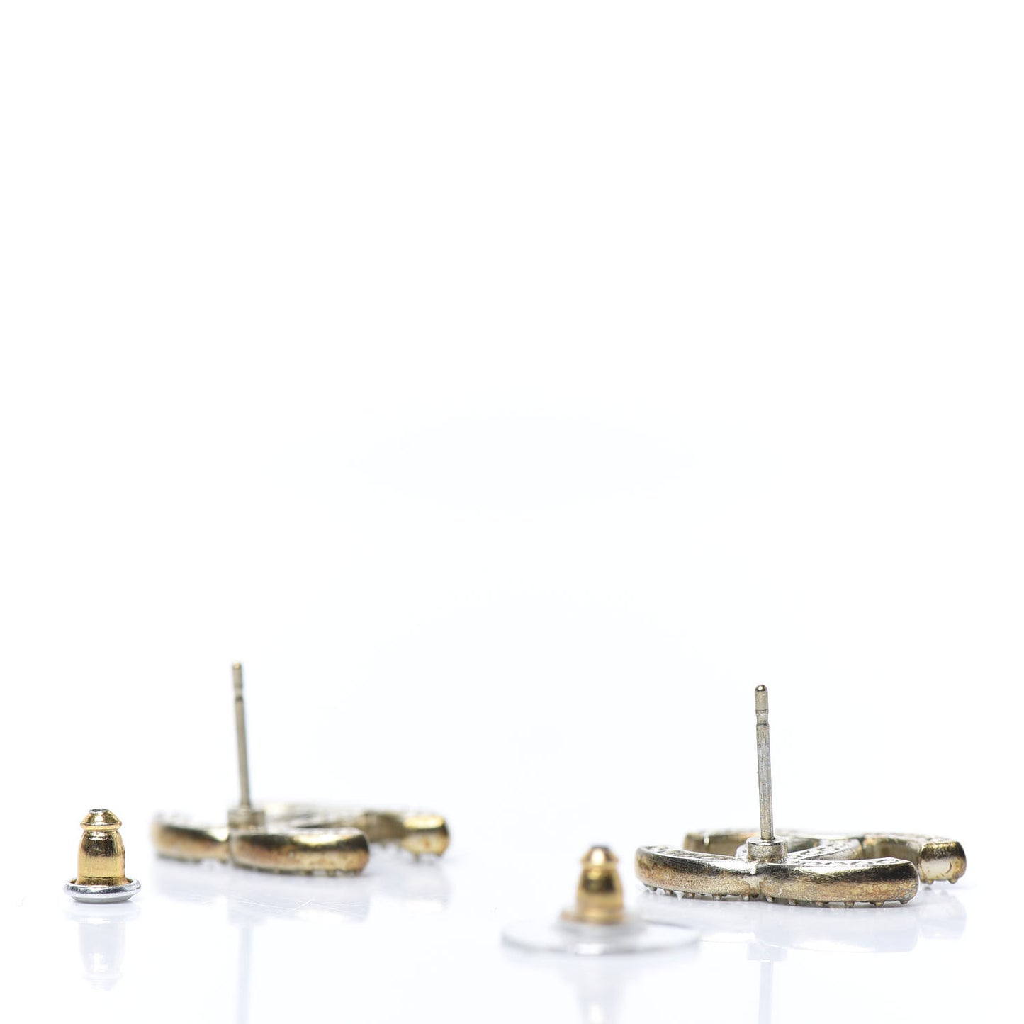 Crystal CC Earrings Gold