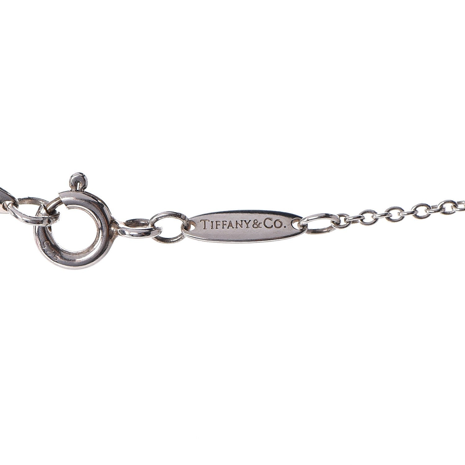 Tiffany Sterling Silver Diamond .21ctw Elsa Peretti Diamonds by the Yard Seven Station Necklace 7 of 7