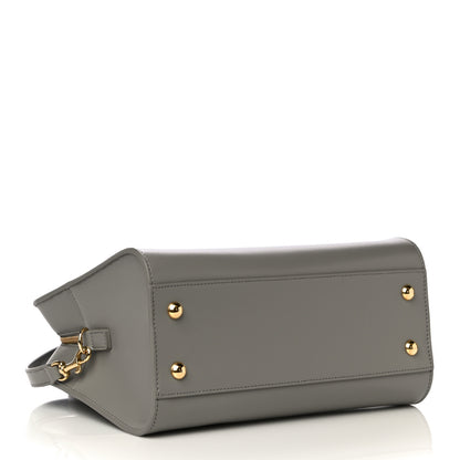 Saint Laurent Calfskin Monogram Baby Cabas Oyster Grey 5 of 10