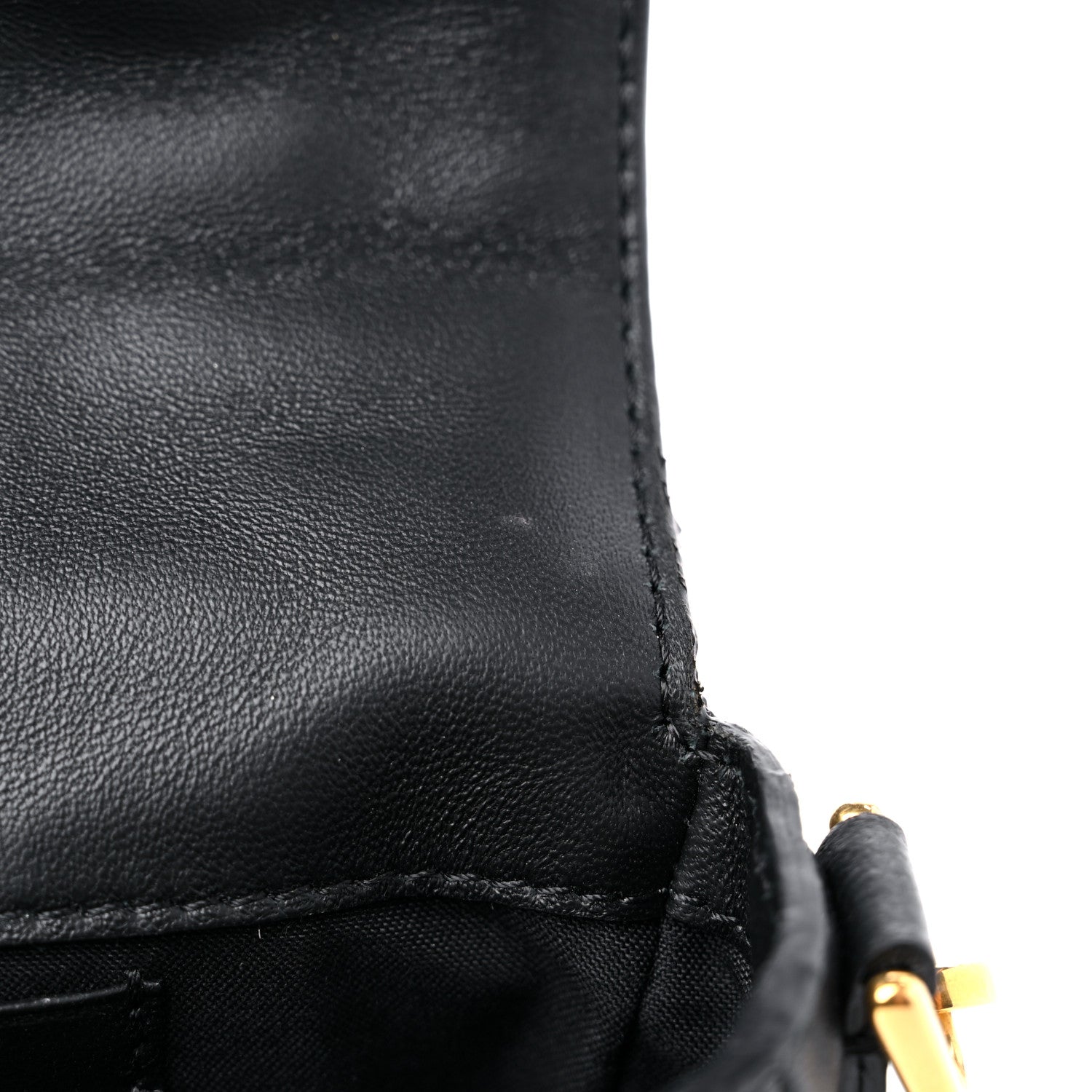 Fendi Nappa FF 1974 Embossed Mini Baguette Black 10 of 11