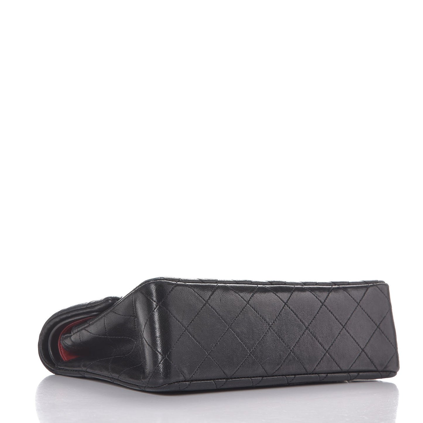 Lambskin Quilted Small Double Flap Black