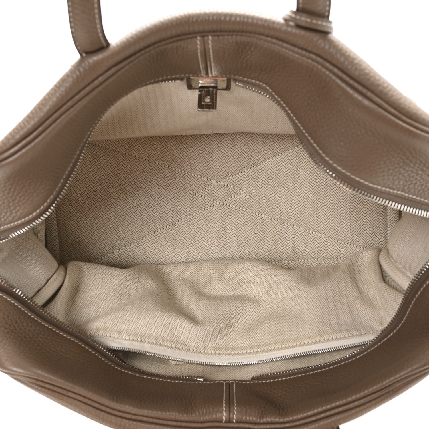 Hermes Taurillon Clemence Victoria II 35 Etoupe 4 of 9