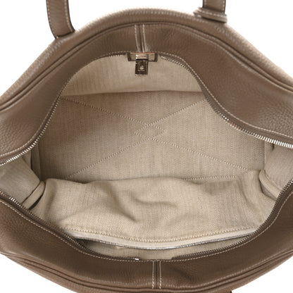 Hermes Taurillon Clemence Victoria II 35 Etoupe 4 of 9