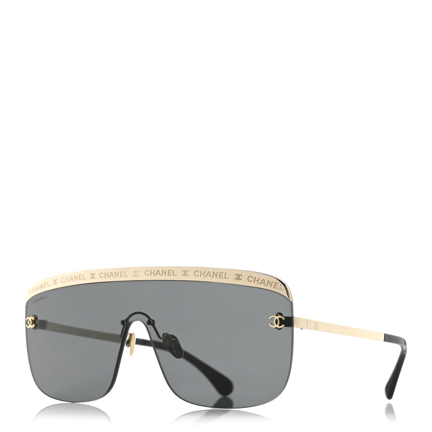 Metal Shield Sunglasses 71507 Gold
