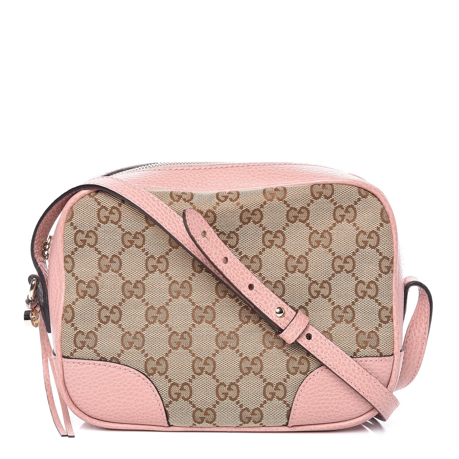 Gucci Monogram Mini Bree Messenger Bag Beige Soft Pink 1 of 9