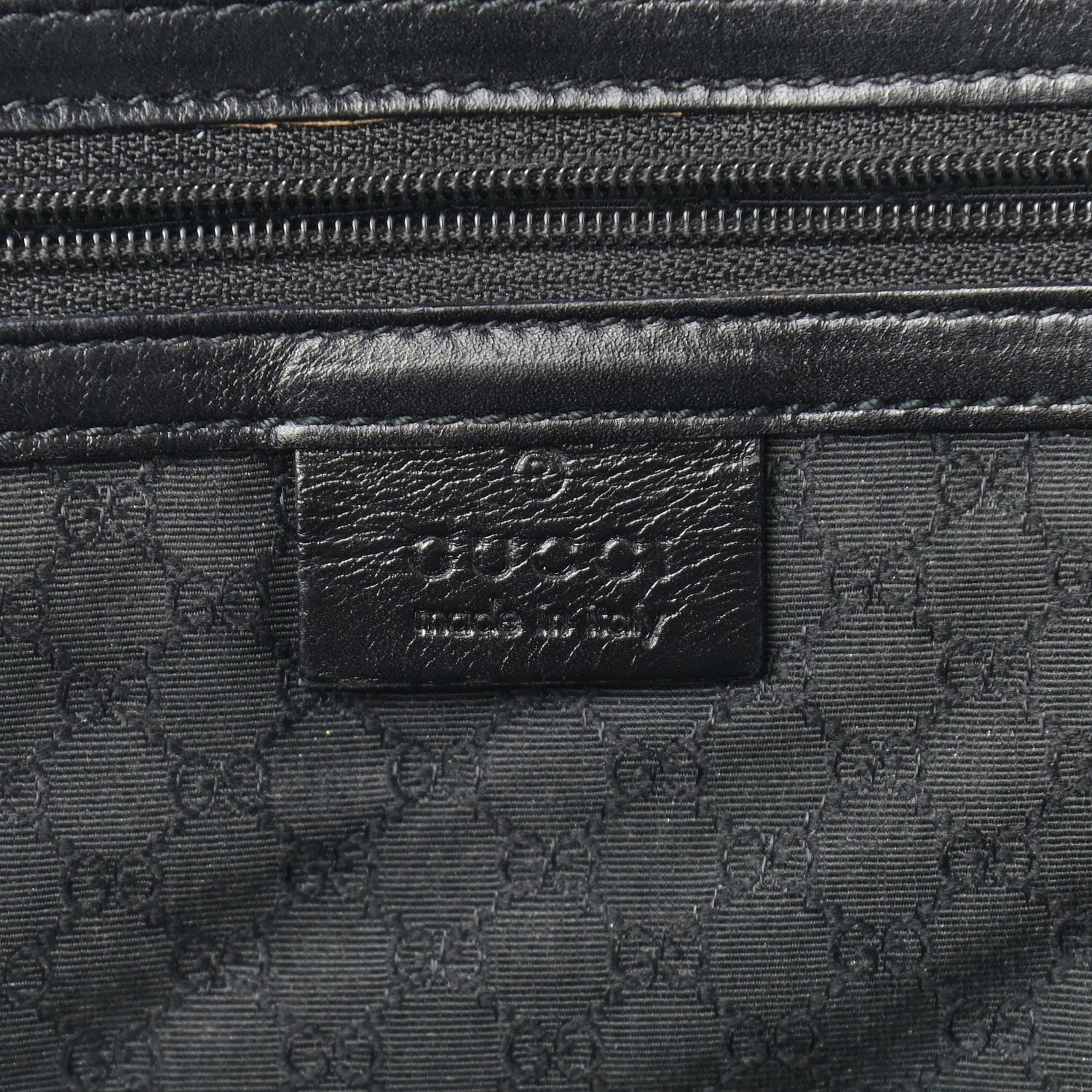 Gucci Calfskin Tote Black 6 of 18