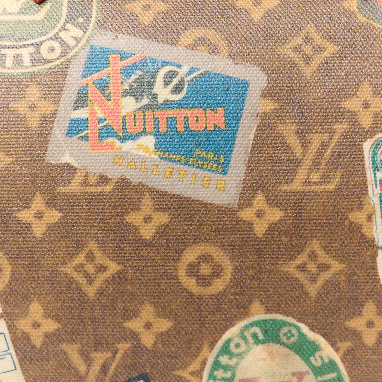 Monogram Hotel Labels Speedy Bandouliere 30