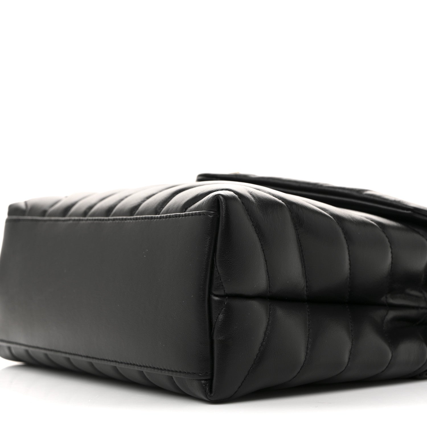 Saint Laurent Calfskin Y Quilted Monogram Small Loulou Chain Satchel Black 10 of 10