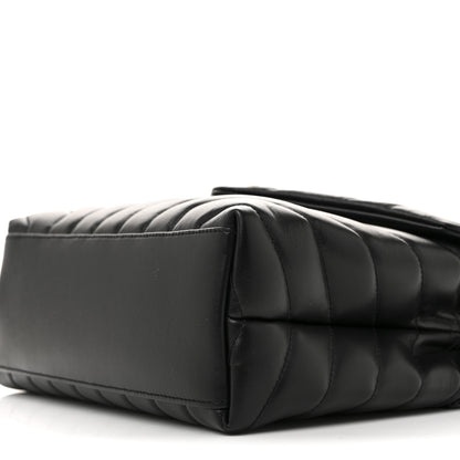 Saint Laurent Calfskin Y Quilted Monogram Small Loulou Chain Satchel Black 10 of 10