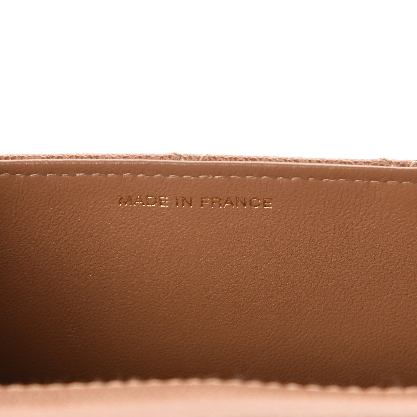 Calfskin Stitched Mademoiselle Flap Brown