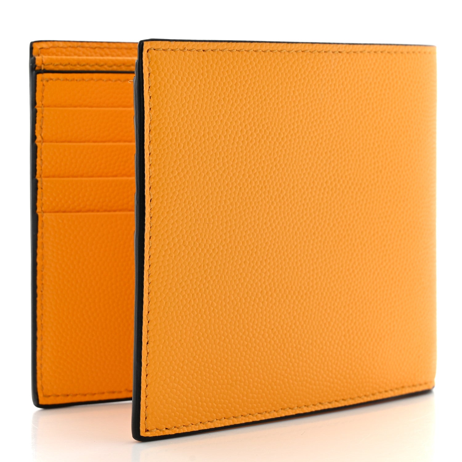 Saint Laurent Grain De Poudre Paris East West Wallet Yellow 3 of 7
