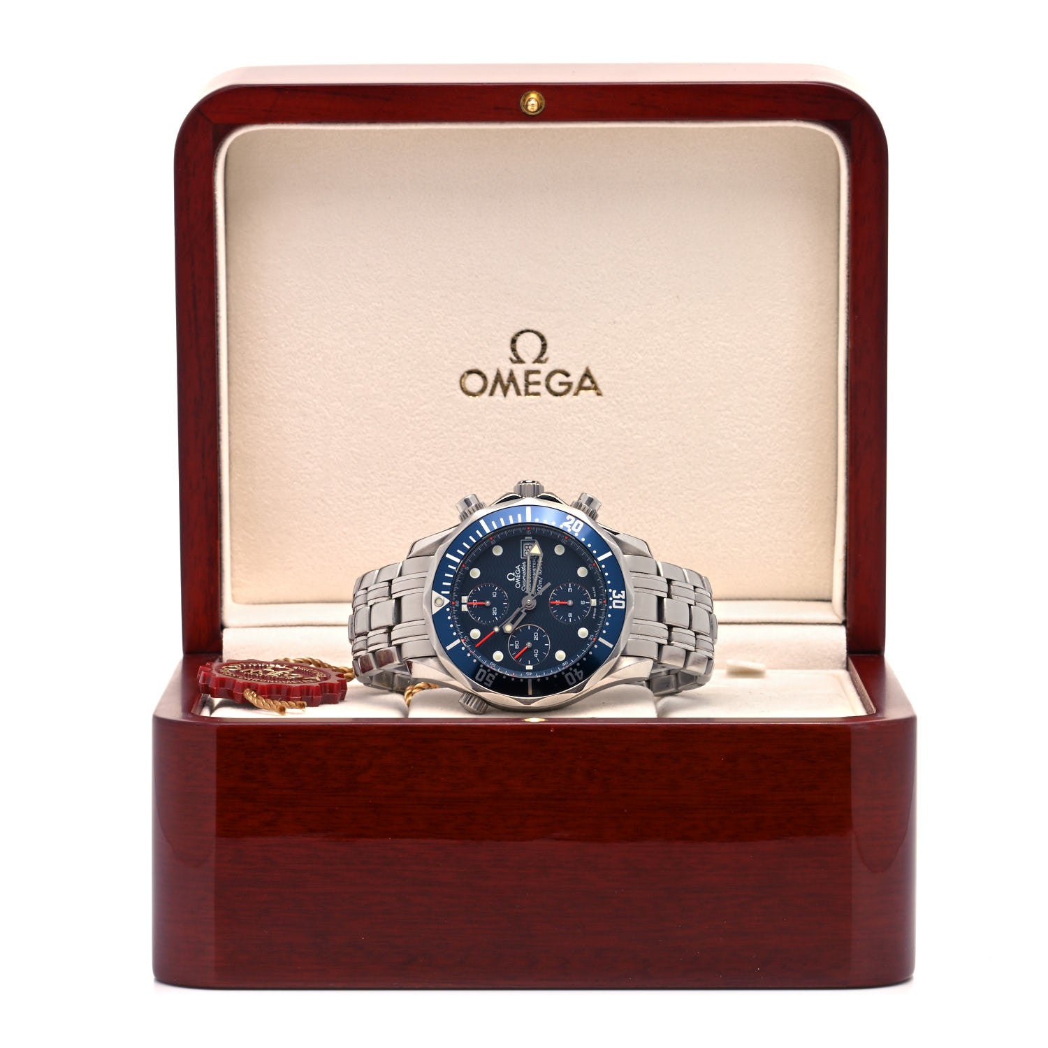 Omega Stainless Steel 42mm Seamaster 300M Chronograph Diver Automatic Watch Blue 2599.80.00 5 of 5