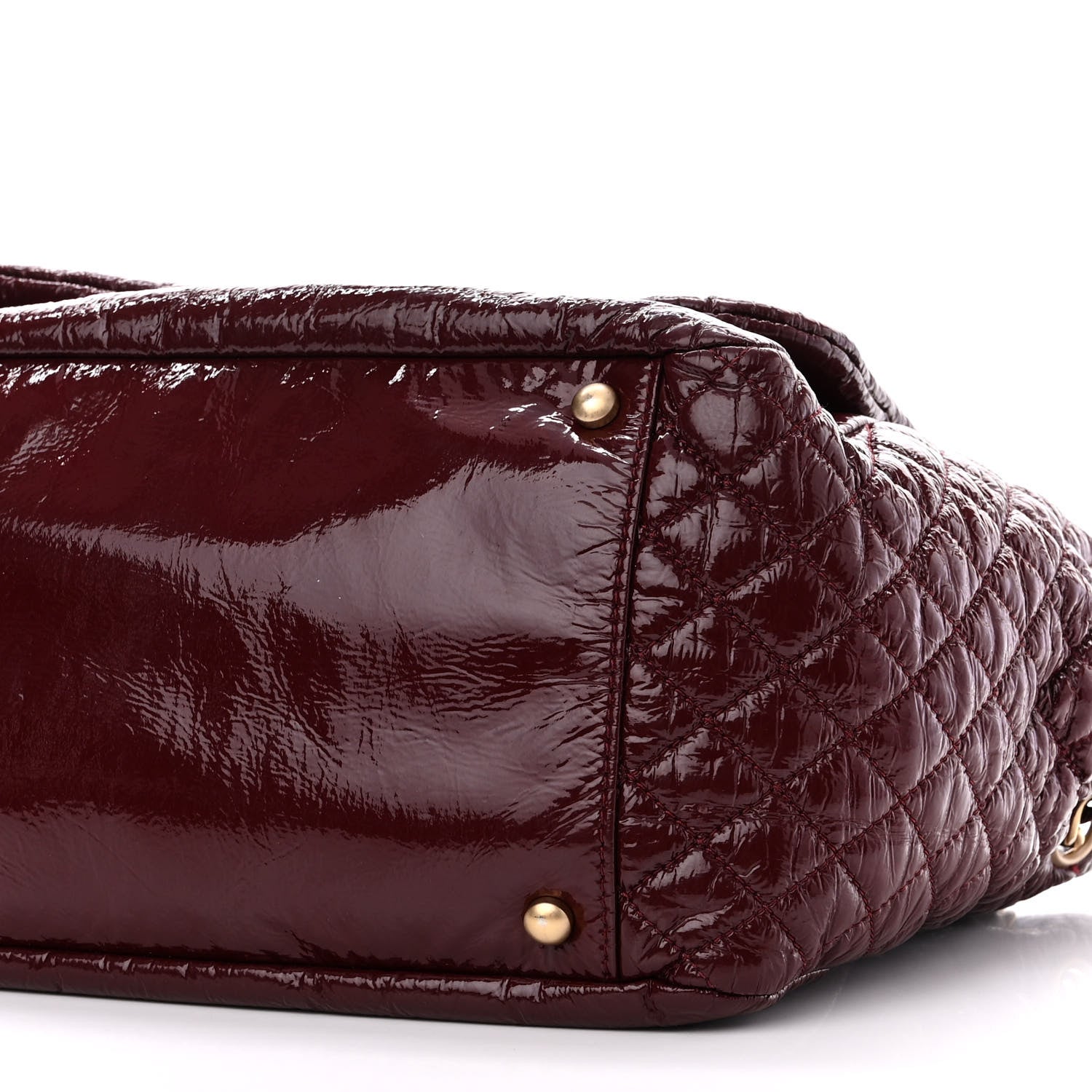 Chanel Vinyl Medium Rock and Chain Flap Bordeaux 10 of 13