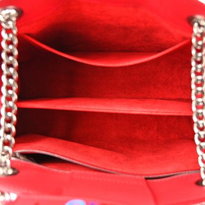 Louis Vuitton Calfskin New Wave Chain Tote Ecarlate 5 of 8