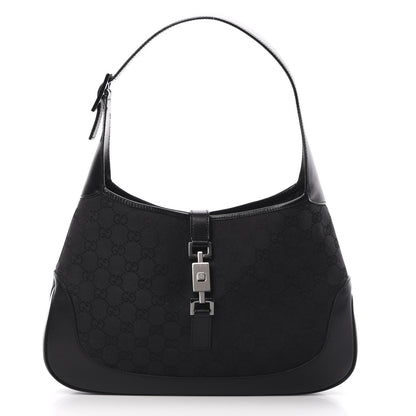 Gucci Monogram Small Jackie O Hobo Black 1 of 10