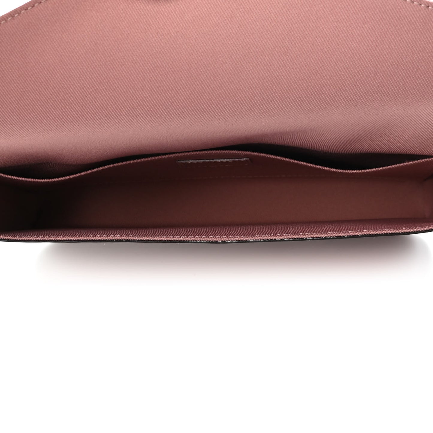 Vernis Pochette Felicie Chain Wallet Metallic Pale Pink