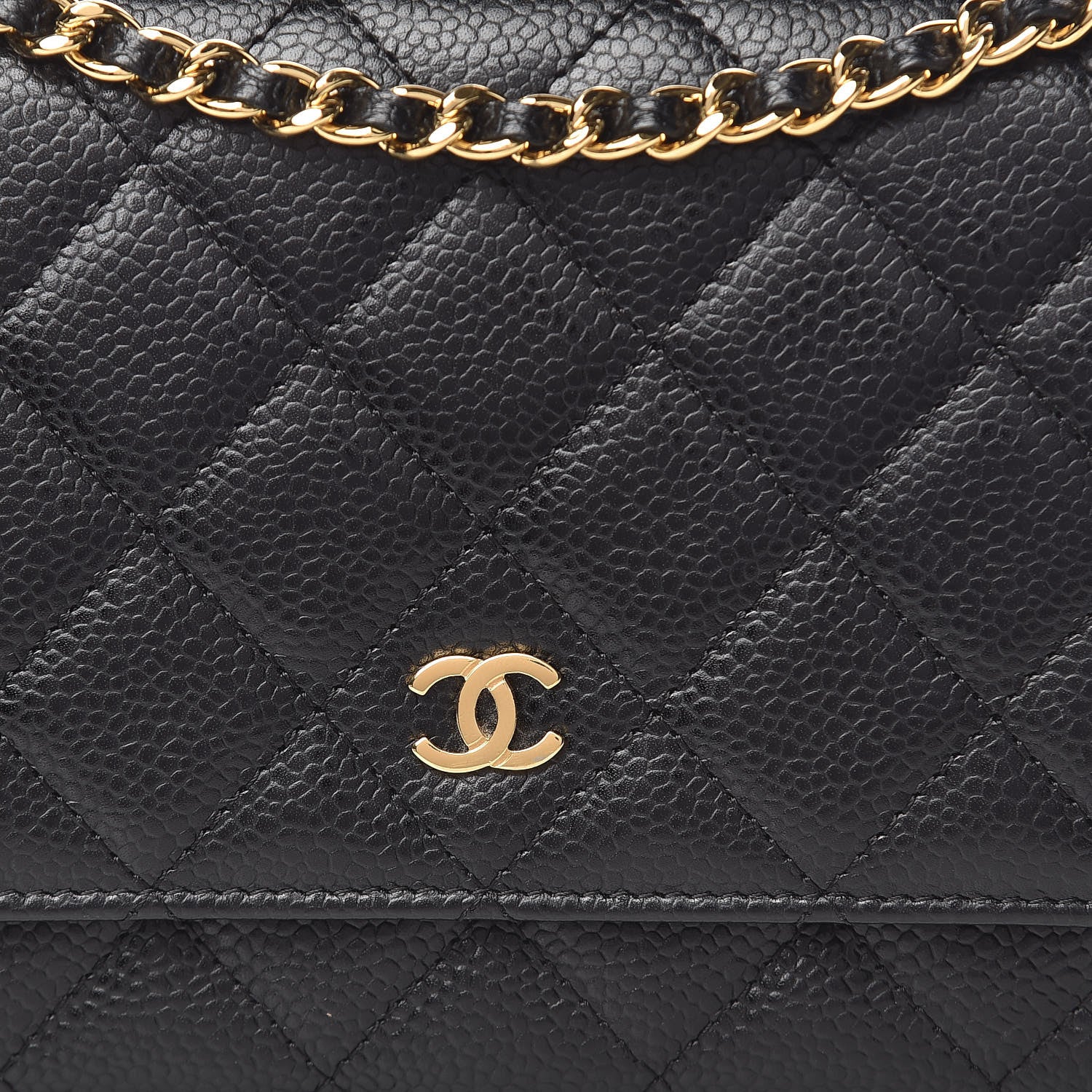 Chanel Caviar Quilted Wallet On Chain WOC Black 11 of 11