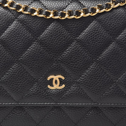 Chanel Caviar Quilted Wallet On Chain WOC Black 11 of 11