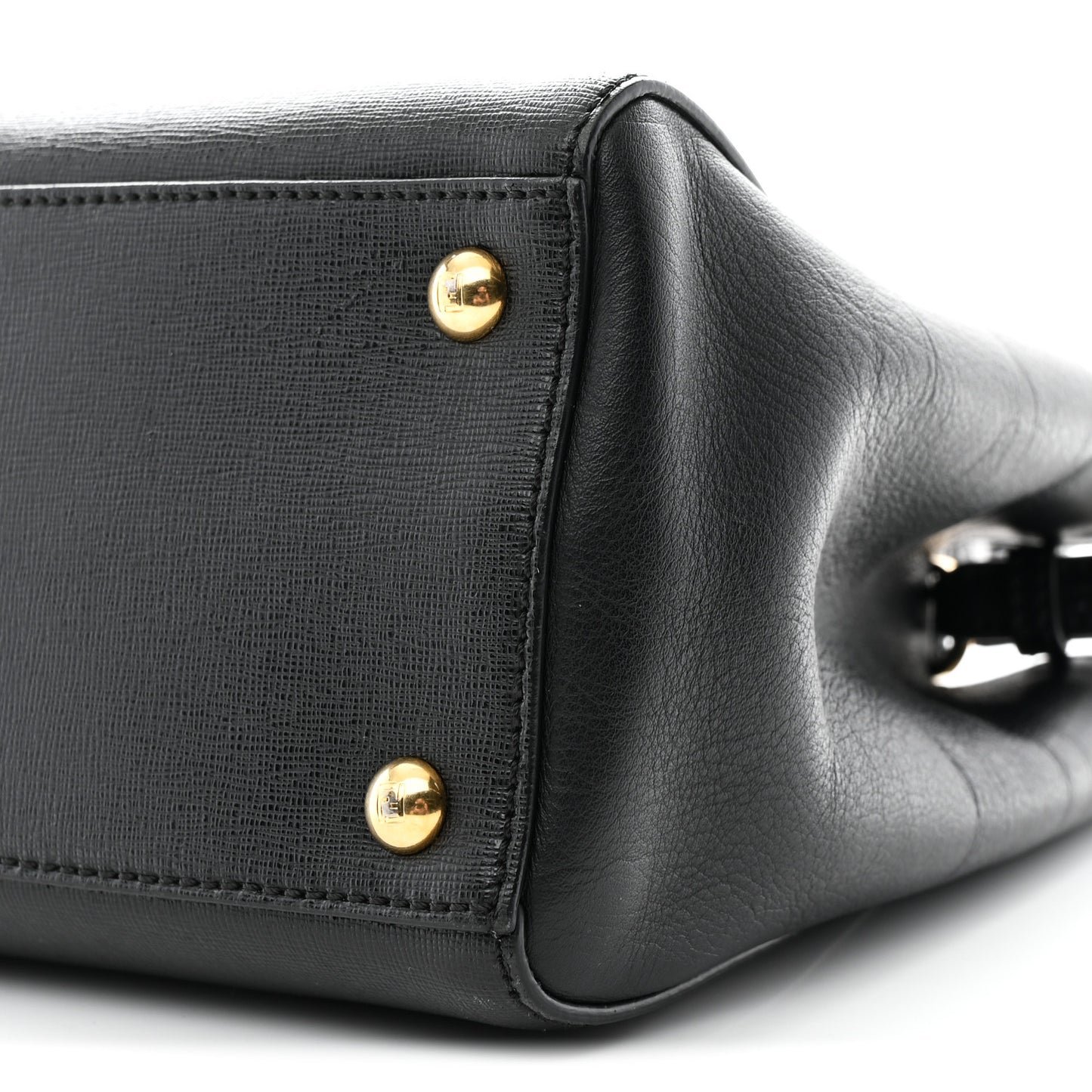 Vitello Dolce Century Petite 2Jours Tote Black