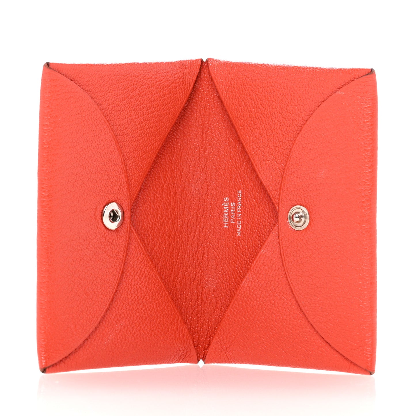 Chevre Mysore Calvi Card Case Capucine
