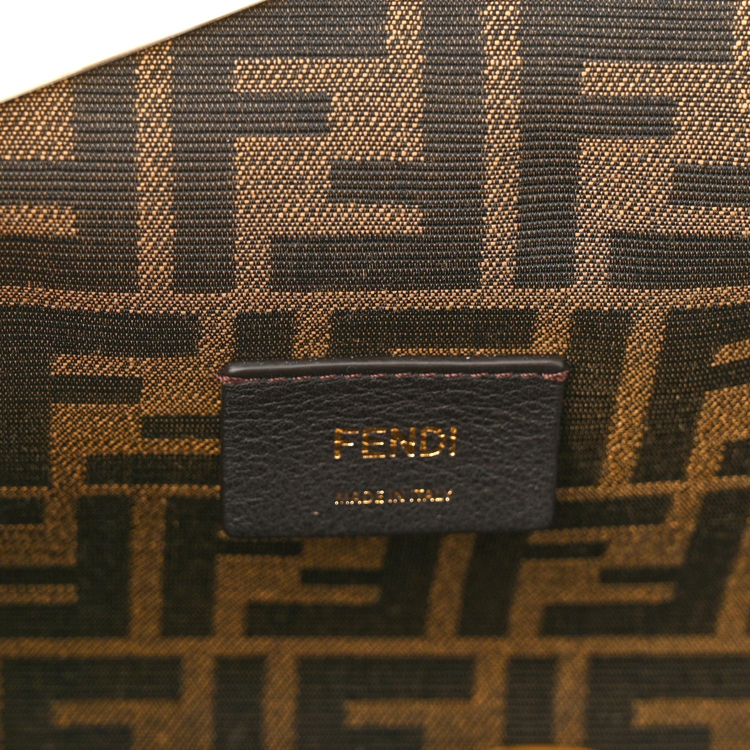 Fendi Shiny Nappa Small Fendi First Caramello 6 of 10