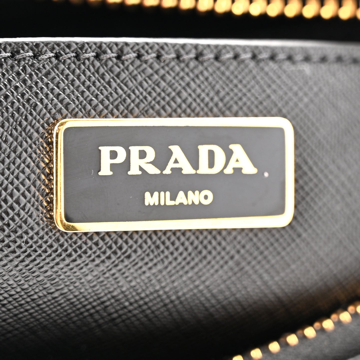 Saffiano Lux Shoulder Bag Black