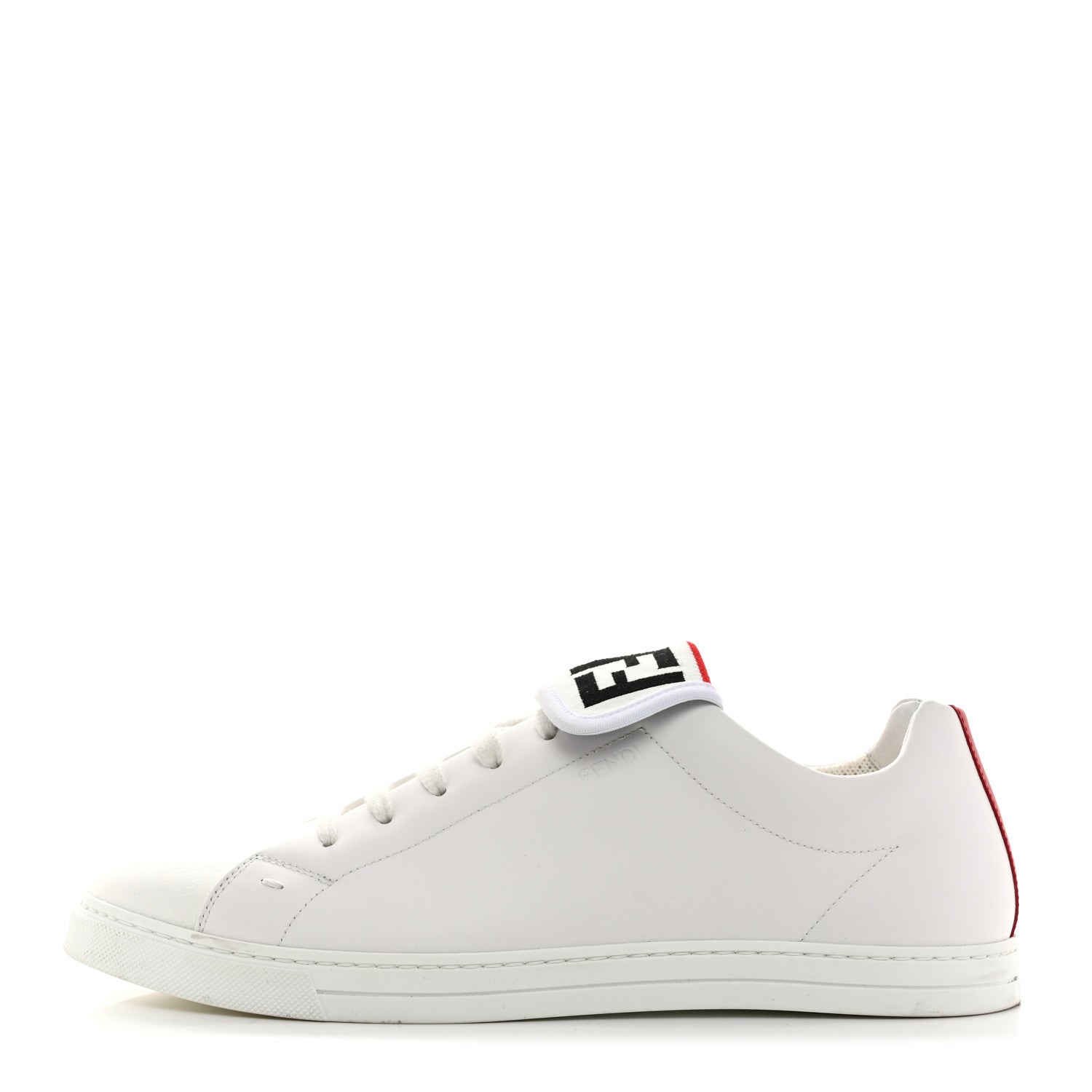Fendi Calfskin FF Mens Low Top Sneakers 9 White 1 of 11