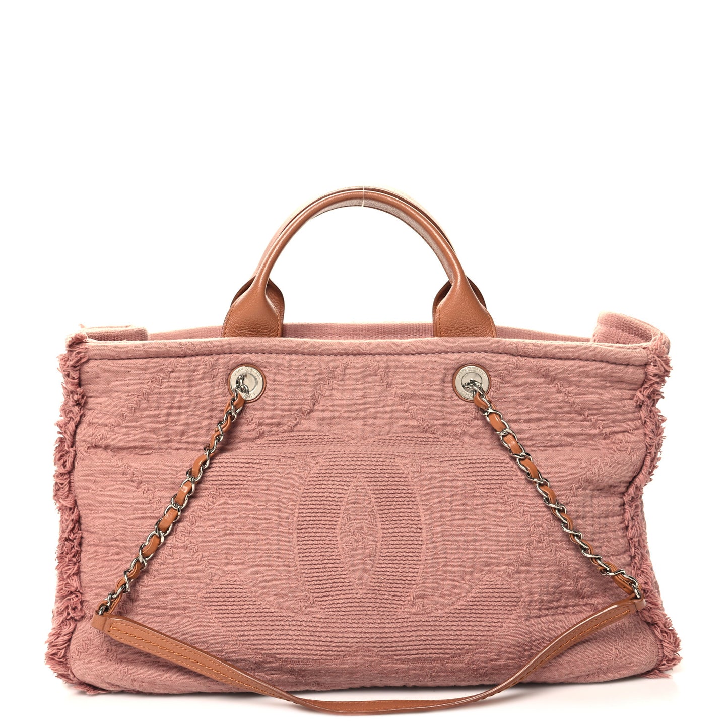 Canvas Large Double Face Tote Pink