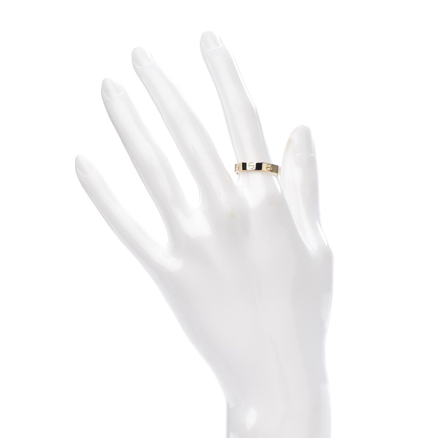 Cartier 18K Yellow Gold 3.5mm LOVE Wedding Band Ring 55 7.25 2 of 4