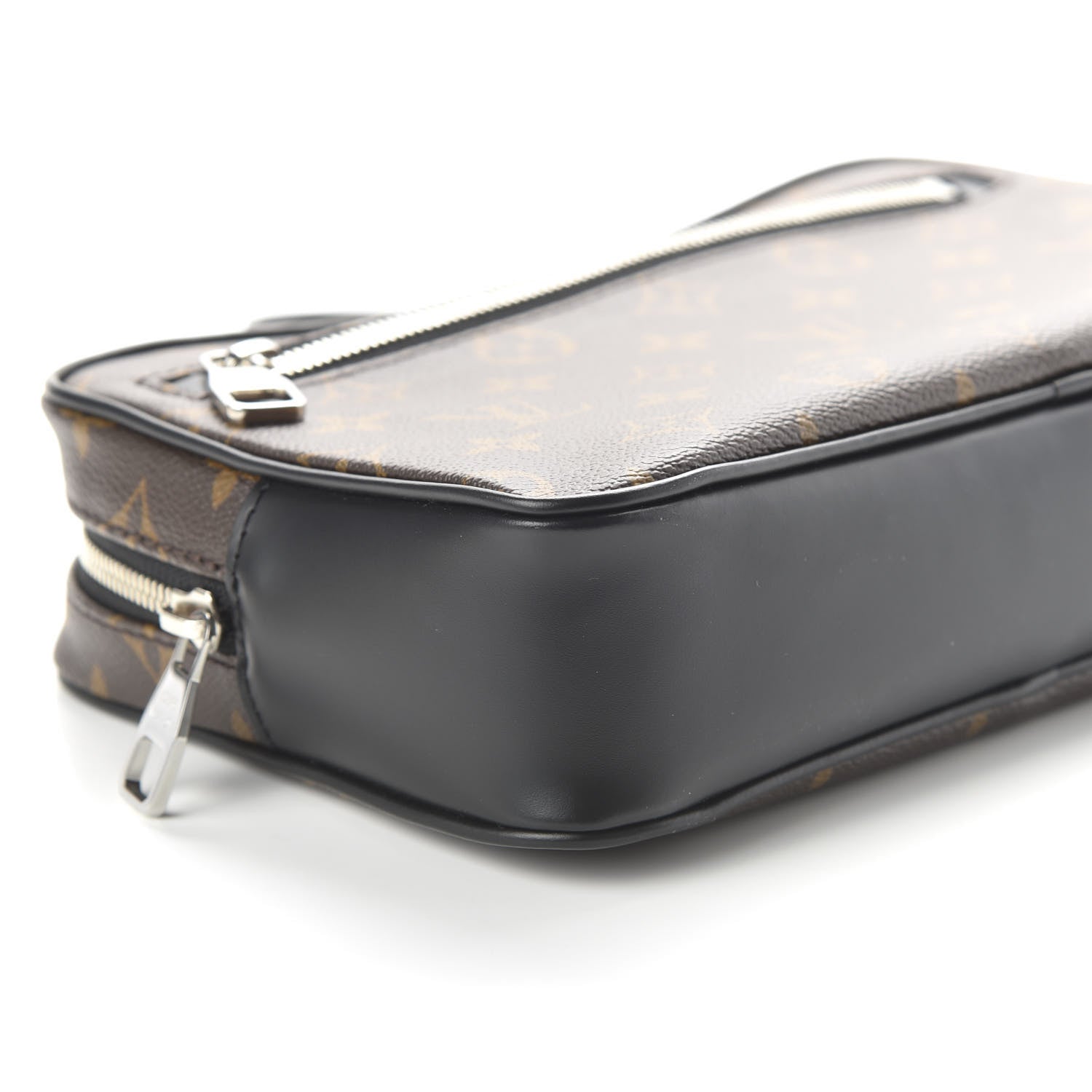 Louis Vuitton Monogram Macassar Kasai Clutch Black 6 of 9