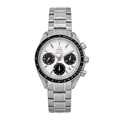 Omega Stainless Steel 40mm Speedmaster Date Automatic Watch White 323.30.40.40.04.001 1 of 5