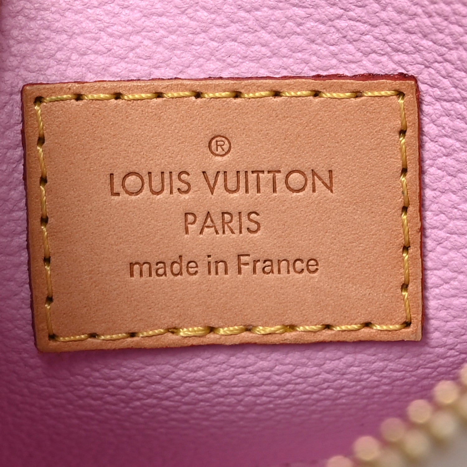 Louis Vuitton Monogram Multicolor Cosmetic Pouch White Litchi 6 of 9