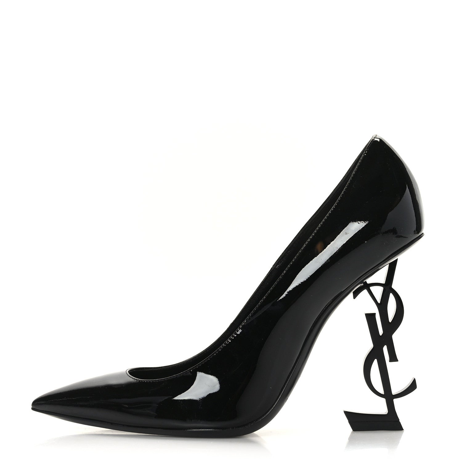 Saint Laurent Patent Opyum 110 Pumps 38.5 Black 1 of 8