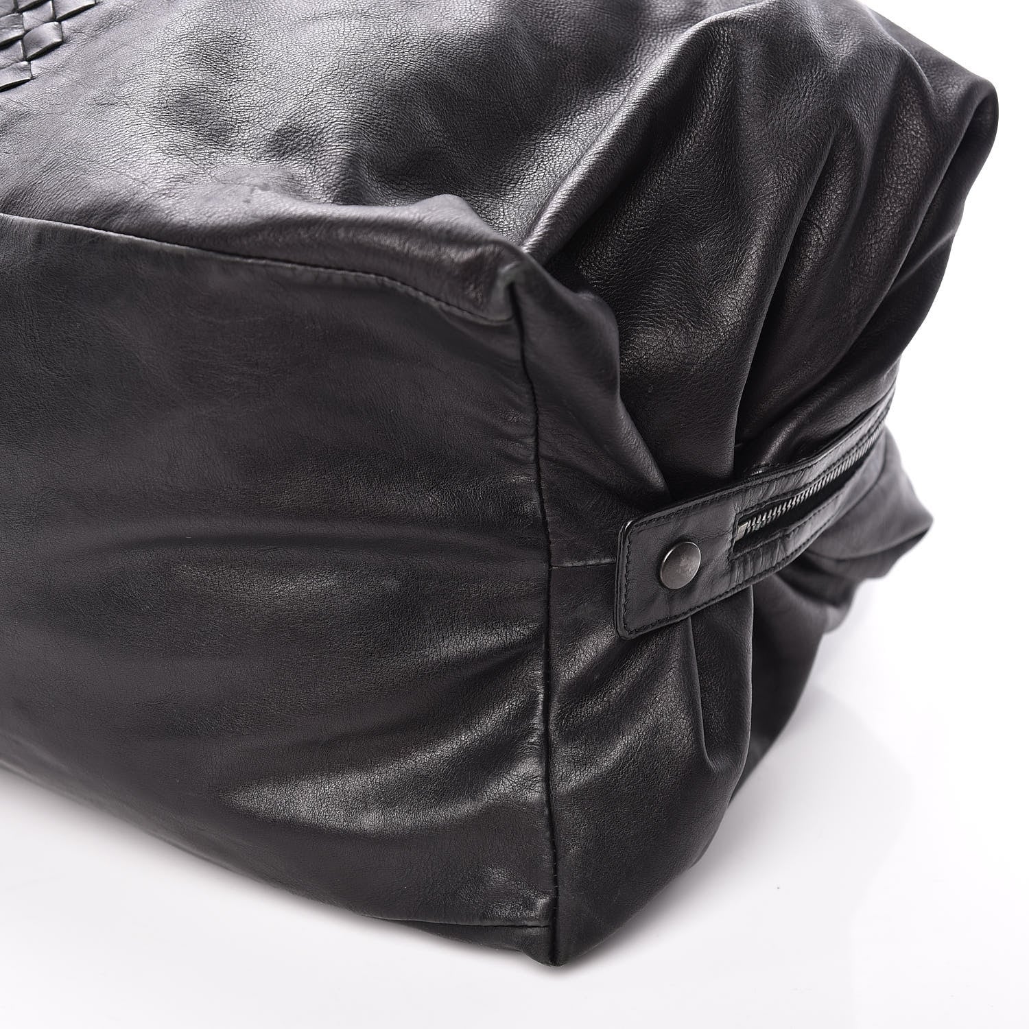 Bottega Veneta Light Calf Intrecciato Duffle Black 6 of 16