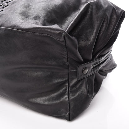 Bottega Veneta Light Calf Intrecciato Duffle Black 6 of 16