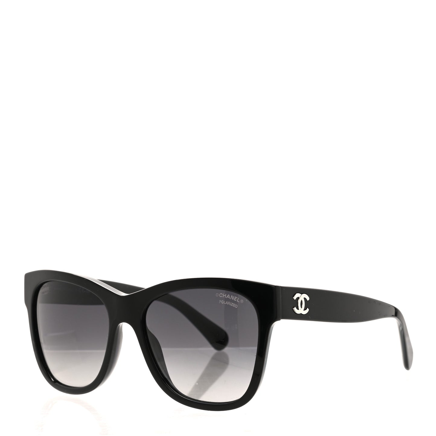 Acetate Polarized Square CC Sunglasses 5380 Black