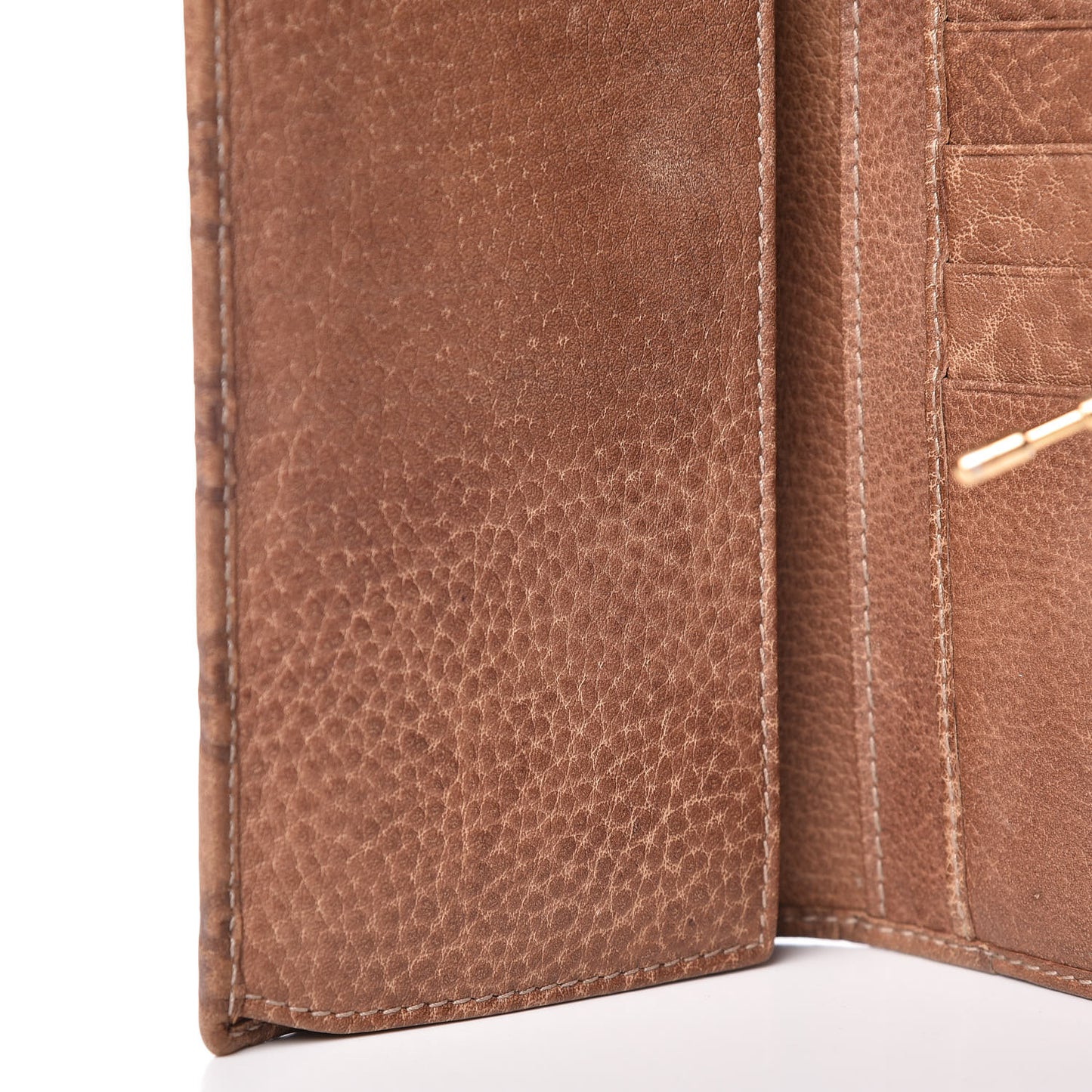 Guccissima Jackie Continental Wallet Natural Brown