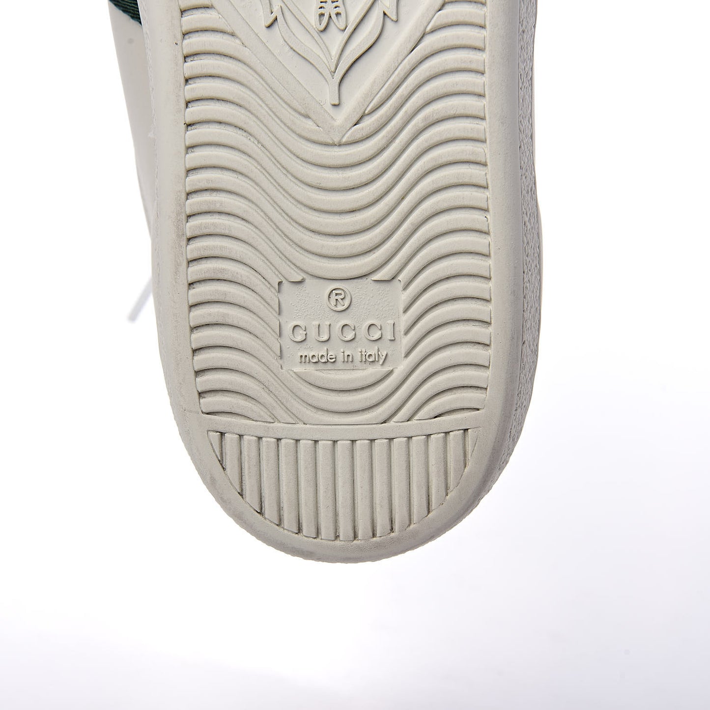 Calfskin Ayers Web Bee Embroidered Womens Ace Sneakers 39 White