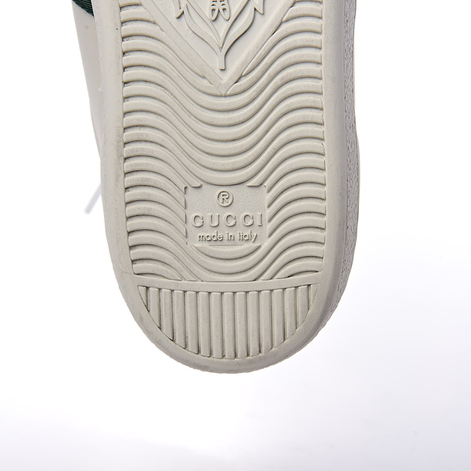 Gucci Calfskin Ayers Web Bee Embroidered Womens Ace Sneakers 39 White 6 of 8