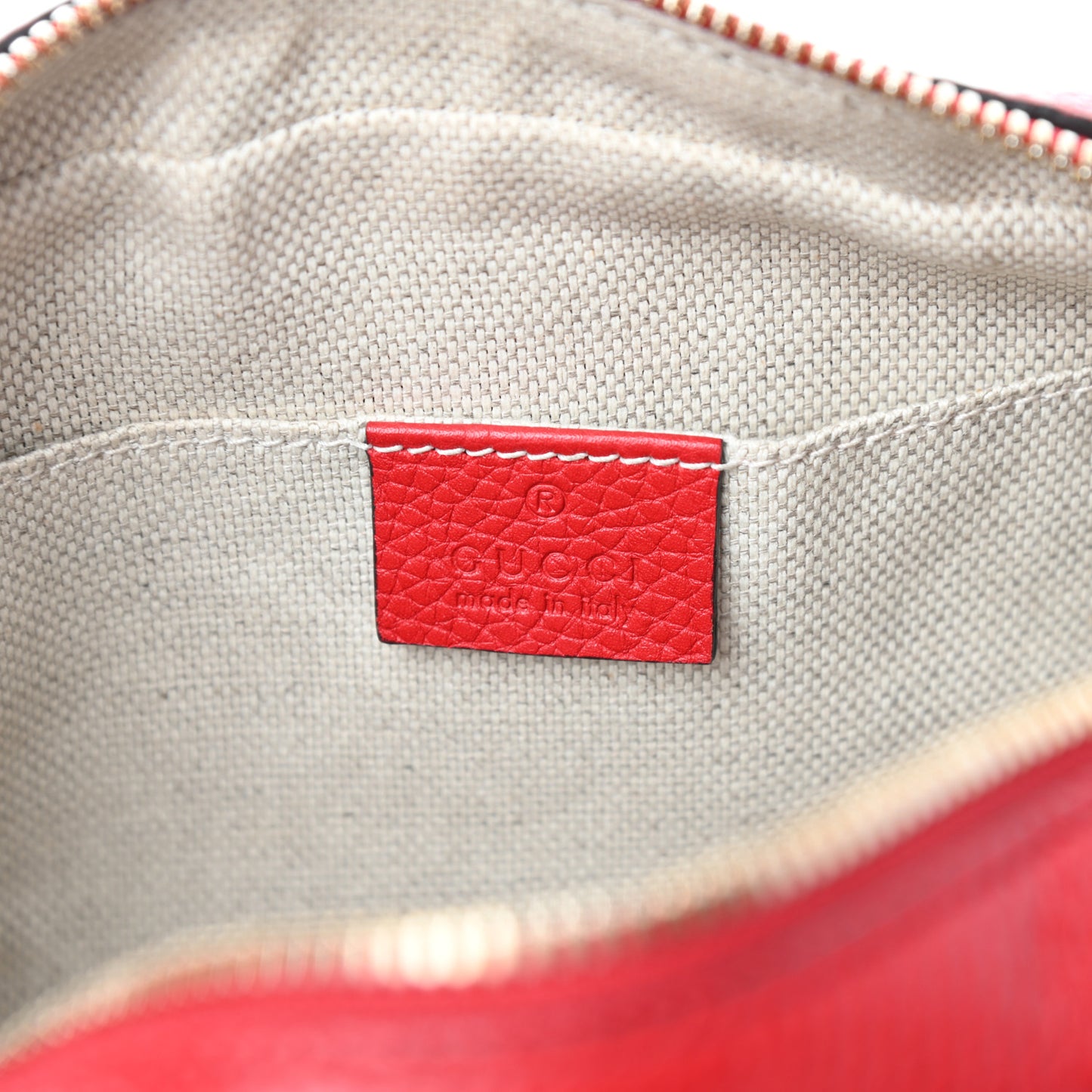 Pebbled Calfskin Small Soho Disco Bag Tabasco Red