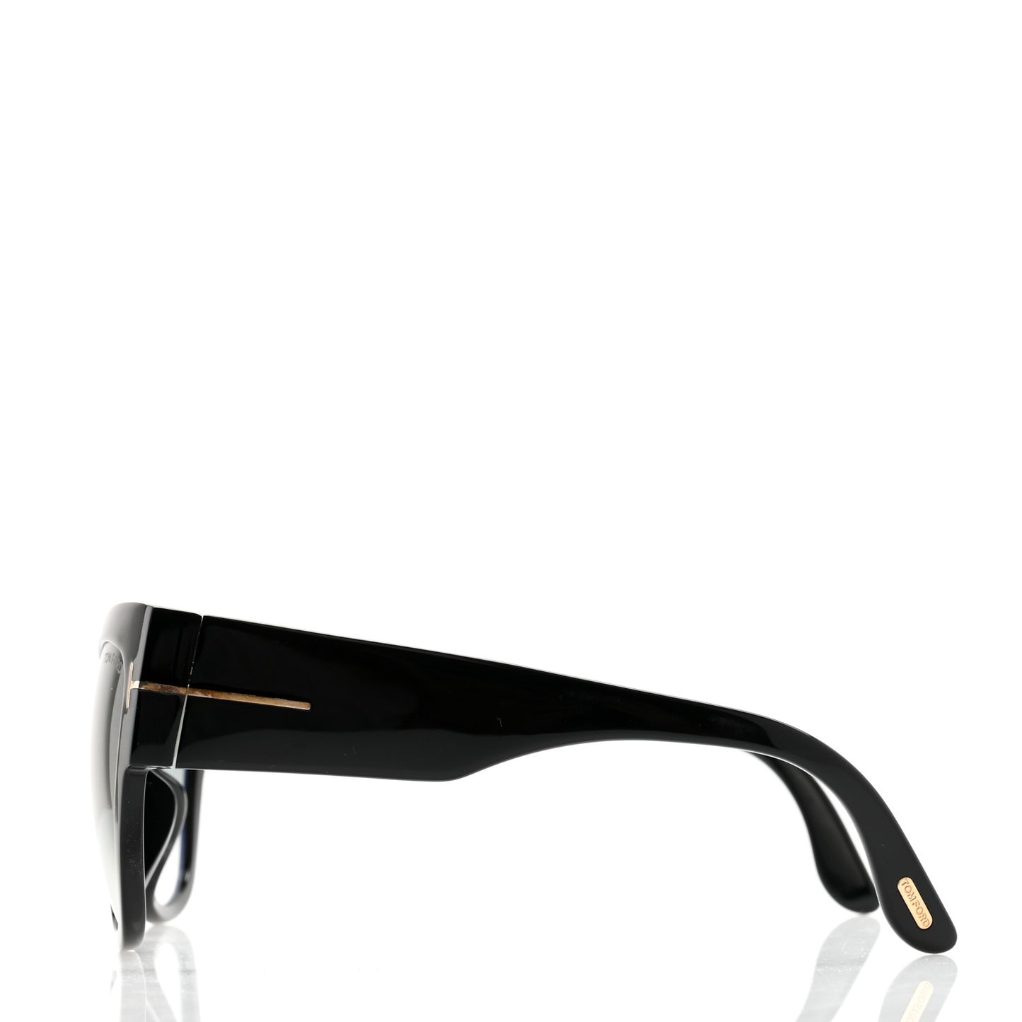 Acetate Anoushka Cat Eye Sunglasses TF371 Black
