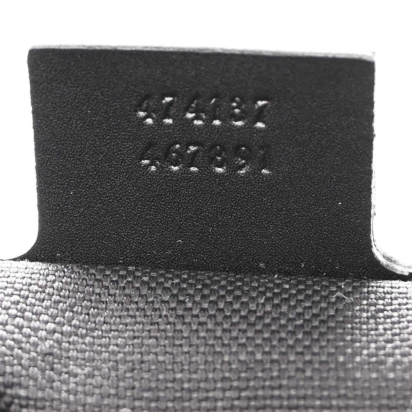 GG Supreme Monogram Appia Calfskin Web Flat Messenger Bag Black Grey