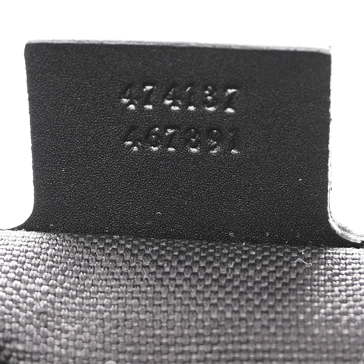 Gucci GG Supreme Monogram Appia Calfskin Web Flat Messenger Bag Black Grey 7 of 10