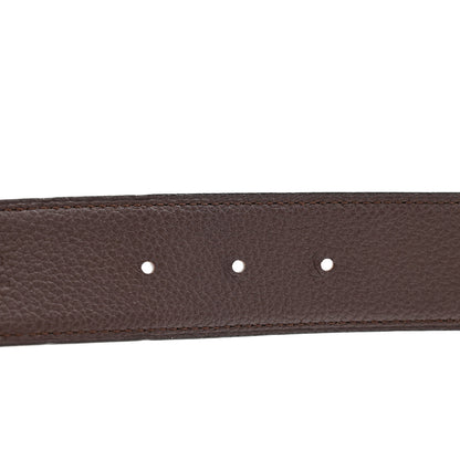 Hermes 135 Togo 38mm Constance H Belt 85 34 Black Chocolate 4 of 4