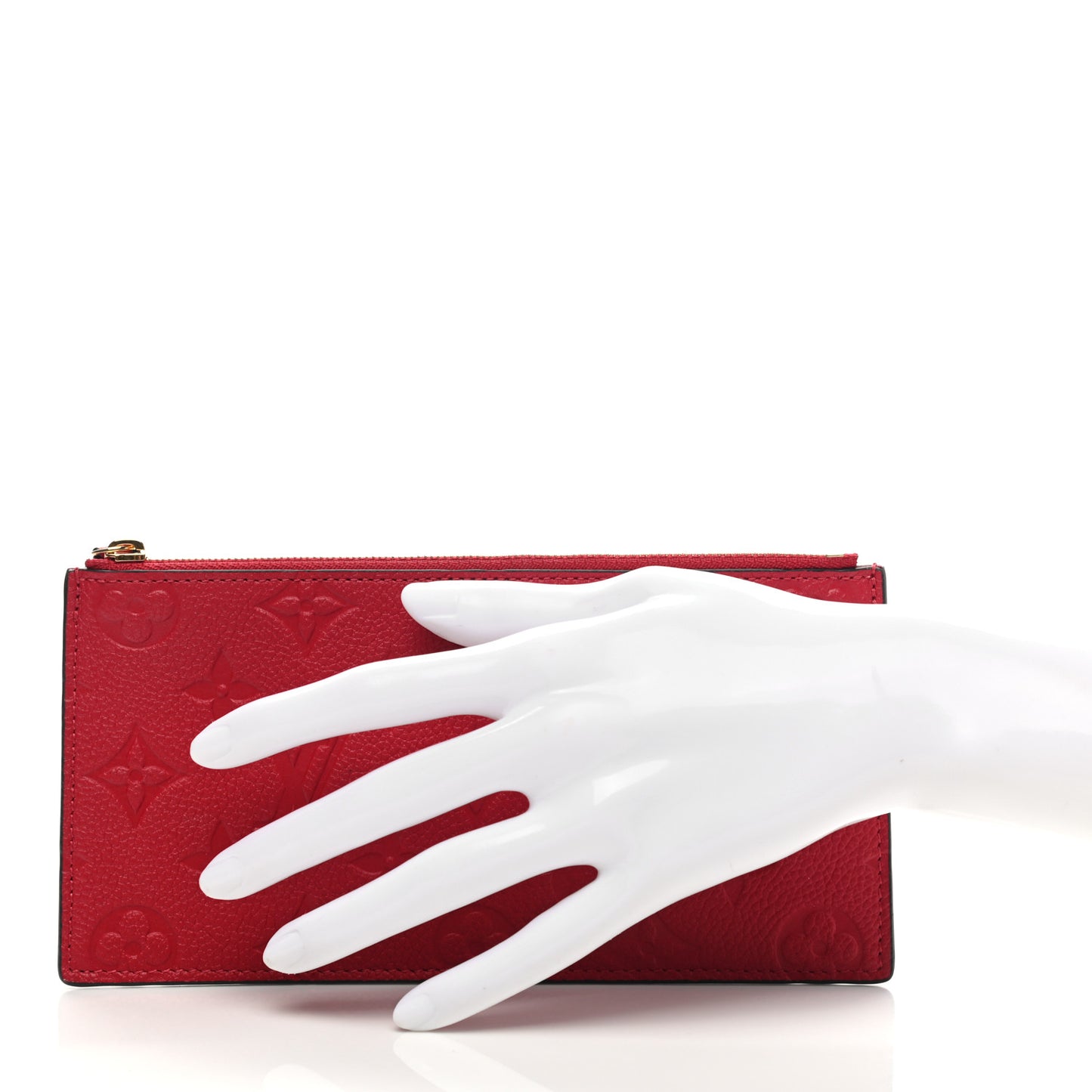 Empreinte Felicie Chain Wallet Zippered Insert Cherry