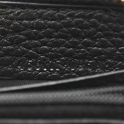 Gucci Dollar Calfskin GG Marmont Zip Around Wallet Black 6 of 8