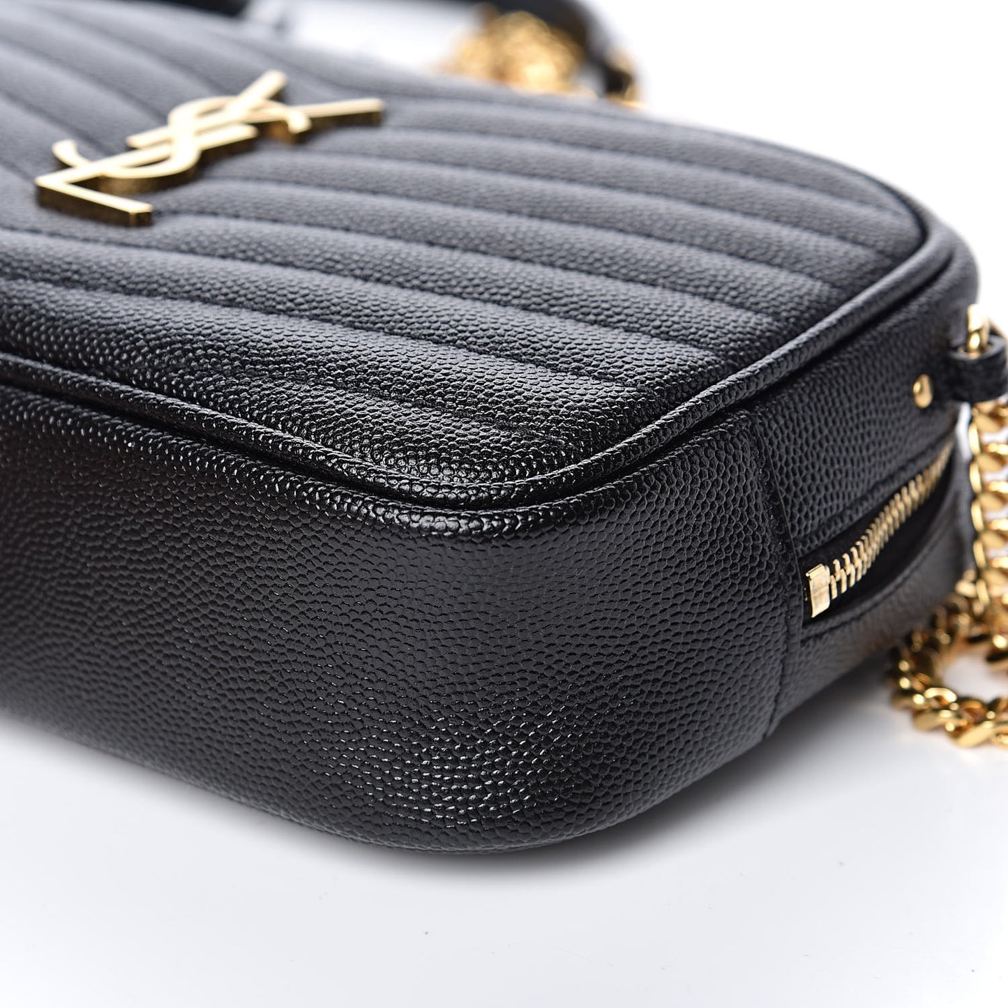 Grain De Poudre Matelasse Monogram Mini Lou Camera Bag Black