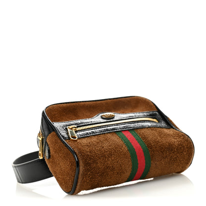Gucci Suede Small Ophidia Belt Bag 85 34 Brown 4 of 10