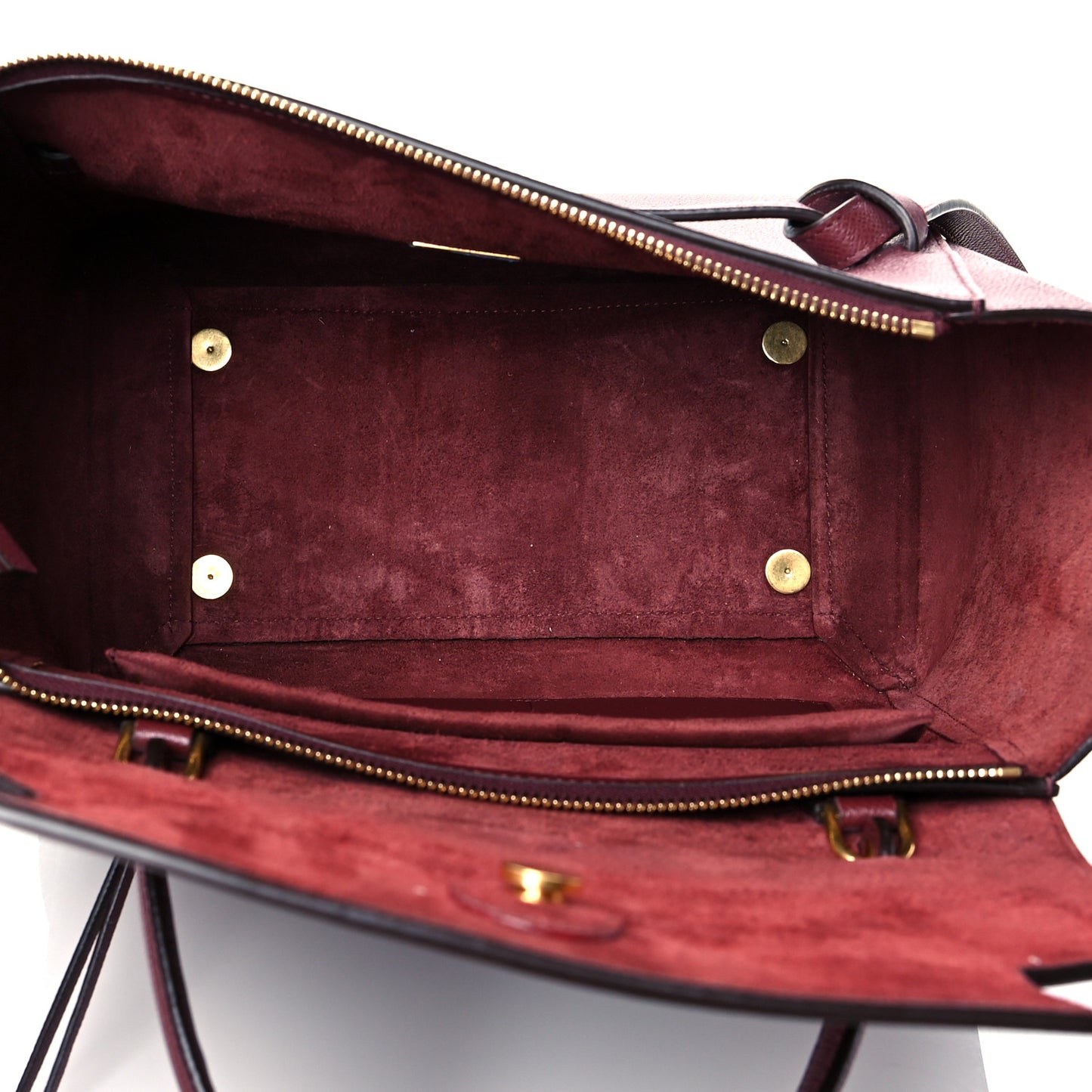 Grained Calfskin Mini Belt Bag Plum