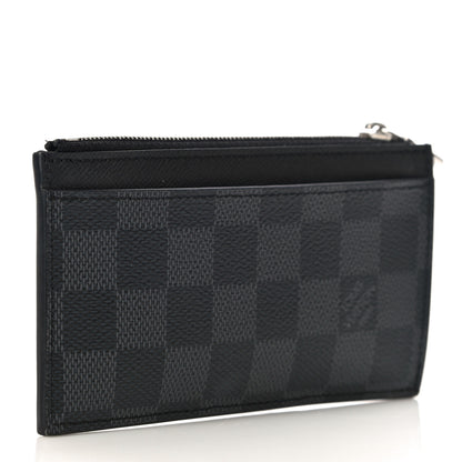 Louis Vuitton Damier Graphite Taiga Coin Card Holder 3 of 9